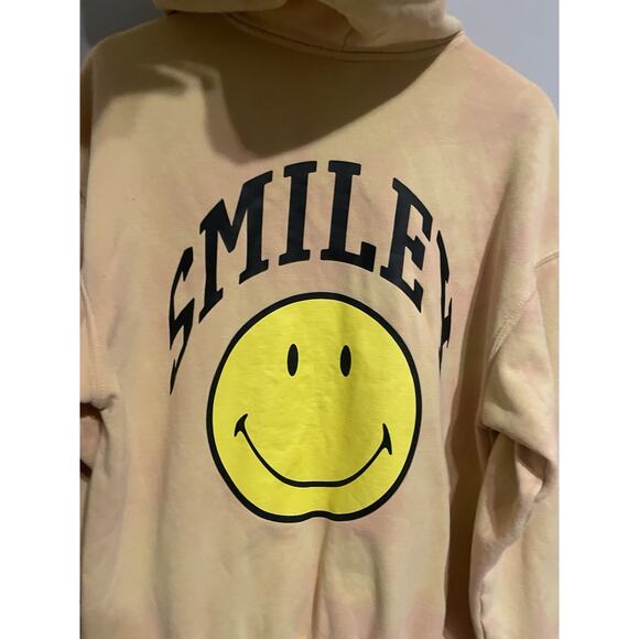 Smiley x H&M Hoodie OVERSIZED‎ fit hoodie printed sweatshirt hoodie XS - Picture 7 of 7